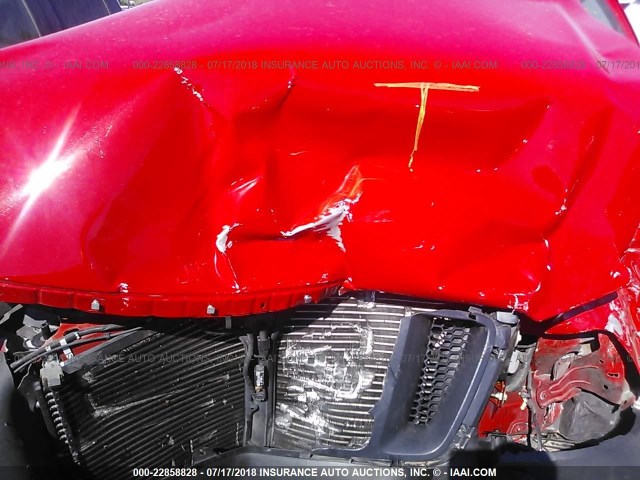 1FTRF12288KE71307 - 2008 FORD F150 Rojo foto 10