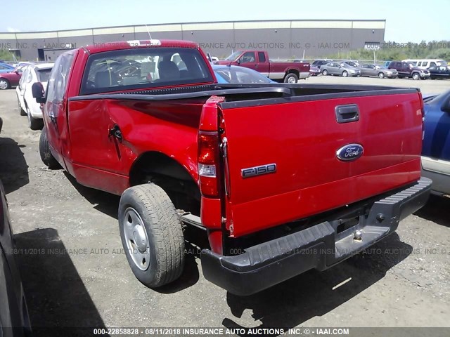 1FTRF12288KE71307 - 2008 FORD F150 RED photo 3