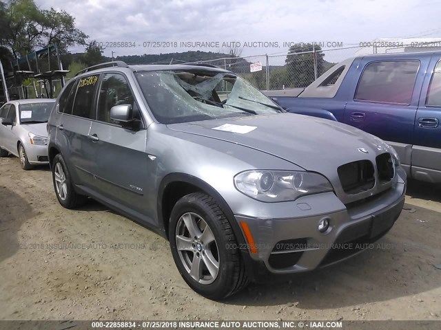 5UXZW0C57BL661828 - 2011 BMW X5 XDRIVE35D SILVER photo 1