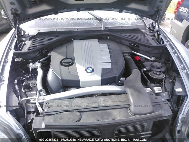 5UXZW0C57BL661828 - 2011 BMW X5 XDRIVE35D SILVER photo 10