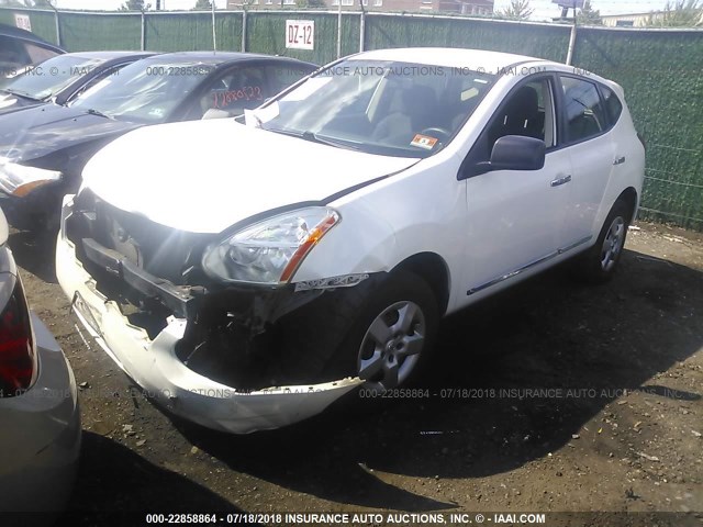 JN8AS5MV0BW292397 - 2011 NISSAN ROGUE S/SV/KROM WHITE photo 2