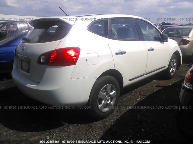 JN8AS5MV0BW292397 - 2011 NISSAN ROGUE S/SV/KROM WHITE photo 4