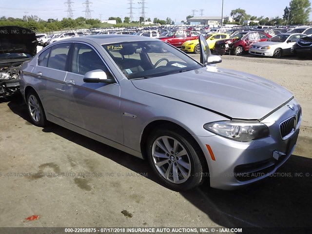 WBA5A7C51ED613390 - 2014 BMW 528 XI SILVER photo 1