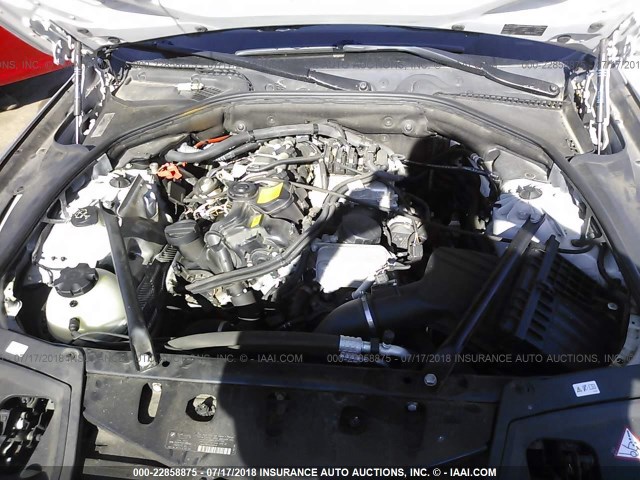 WBA5A7C51ED613390 - 2014 BMW 528 XI SILVER photo 10