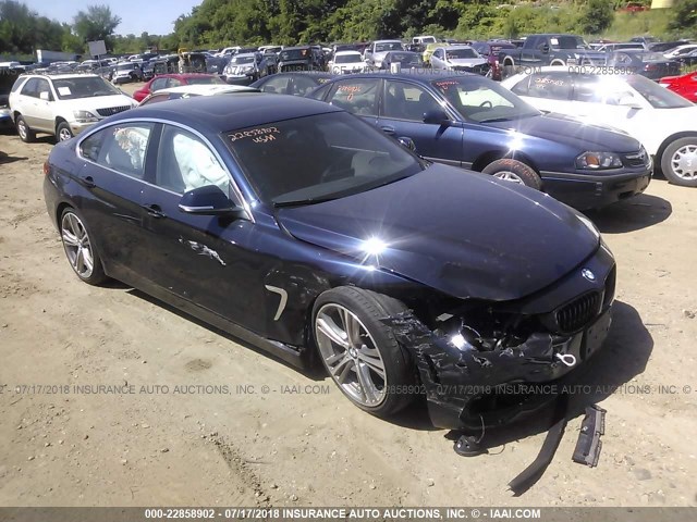 WBA4C9C59GG137182 - 2016 BMW 428 XI/GRAN COUPE/SULEV მუქი ლურჯი ფოტო 1