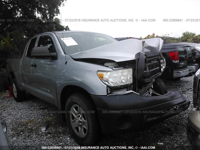 5TFRM5F15CX041390 - 2012 TOYOTA TUNDRA DOUBLE CAB SR5 GRAY photo 1