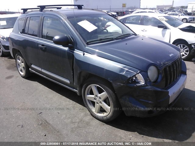 1J8FF57W47D142797 - 2007 JEEP COMPASS LIMITED BLUE photo 1