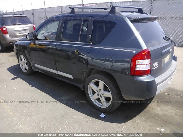 1J8FF57W47D142797 - 2007 JEEP COMPASS LIMITED BLUE photo 3