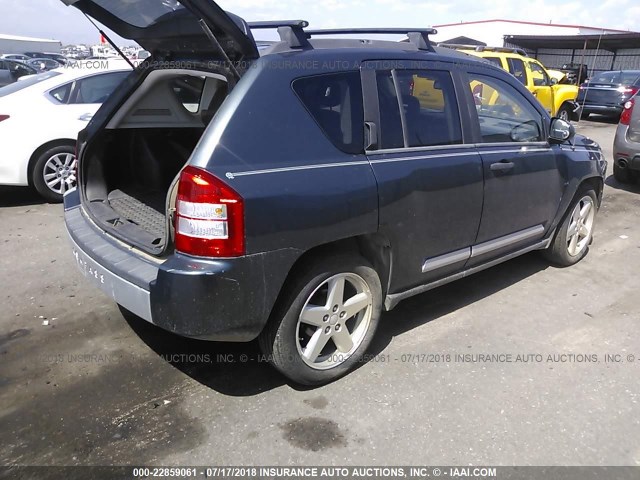 1J8FF57W47D142797 - 2007 JEEP COMPASS LIMITED BLUE photo 4