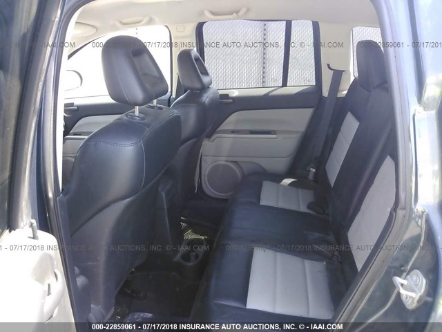 1J8FF57W47D142797 - 2007 JEEP COMPASS LIMITED BLUE photo 8