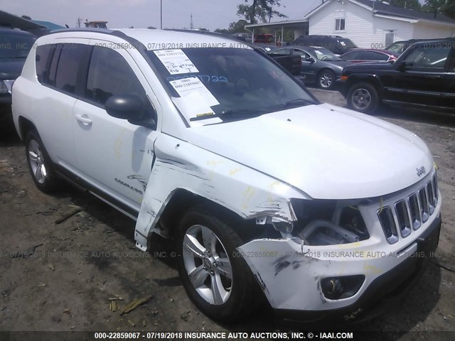 1J4NF1FB5BD279356 - 2011 JEEP COMPASS SPORT WHITE photo 1