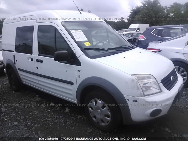 NM0LS6BN5DT151436 - 2013 FORD TRANSIT CONNECT XLT WHITE photo 1