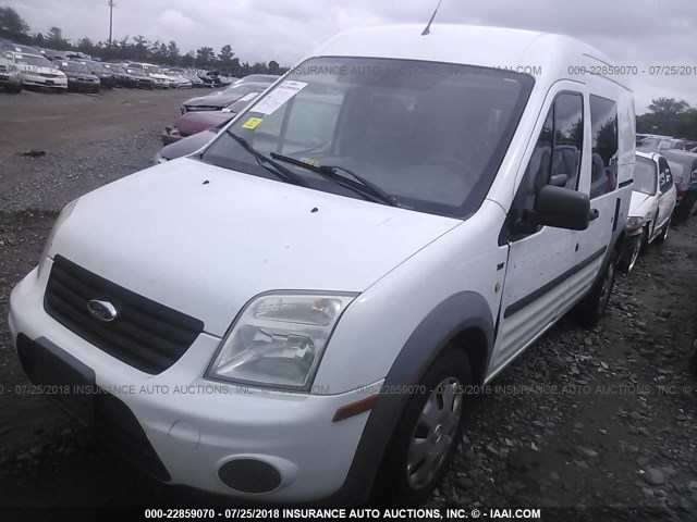NM0LS6BN5DT151436 - 2013 FORD TRANSIT CONNECT XLT WHITE photo 2