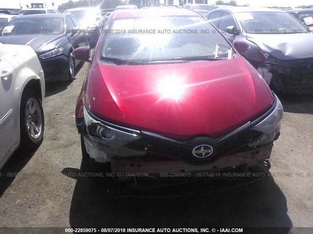 JTNKARJE1GJ504741 - 2016 TOYOTA SCION IM RED photo 6