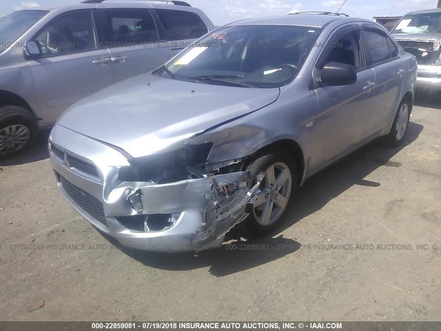 JA3AU26U48U026912 - 2008 MITSUBISHI LANCER ES SILVER photo 2