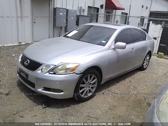 JTHCH96S160019506 - 2006 LEXUS GS GENERATION 200 300 SILVER photo 2