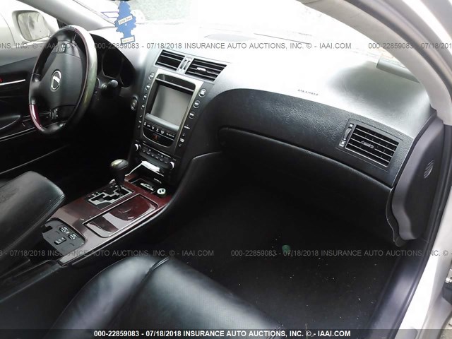 JTHCH96S160019506 - 2006 LEXUS GS GENERATION 200 300 SILVER photo 5