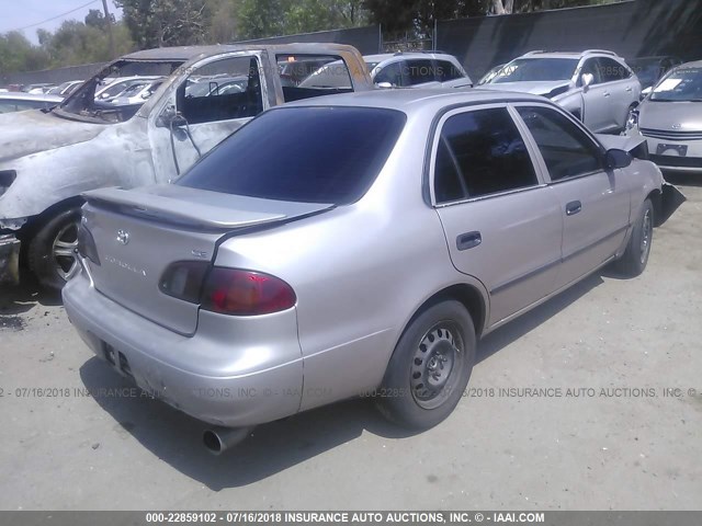 1NXBR12E0YZ310498 - 2000 TOYOTA COROLLA VE/CE/LE 棕色 照片 4