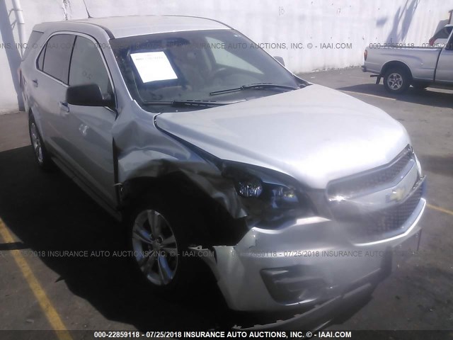 2GNALBEK8C6271926 - 2012 CHEVROLET EQUINOX LS SILVER photo 1