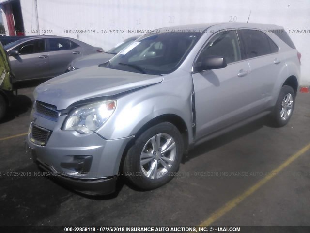 2GNALBEK8C6271926 - 2012 CHEVROLET EQUINOX LS SILVER photo 2