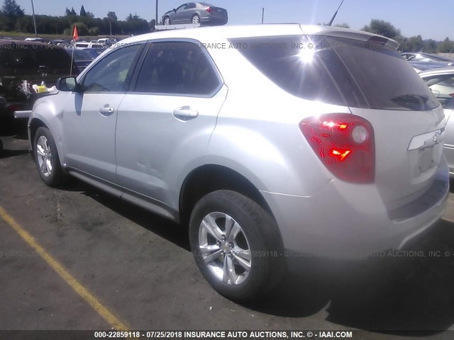 2GNALBEK8C6271926 - 2012 CHEVROLET EQUINOX LS SILVER photo 3