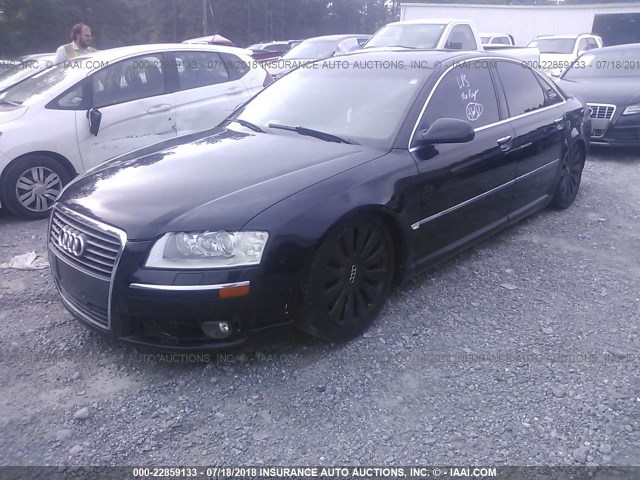 WAULL44E36N014064 - 2006 AUDI A8 4.2 QUATTRO BLACK photo 2