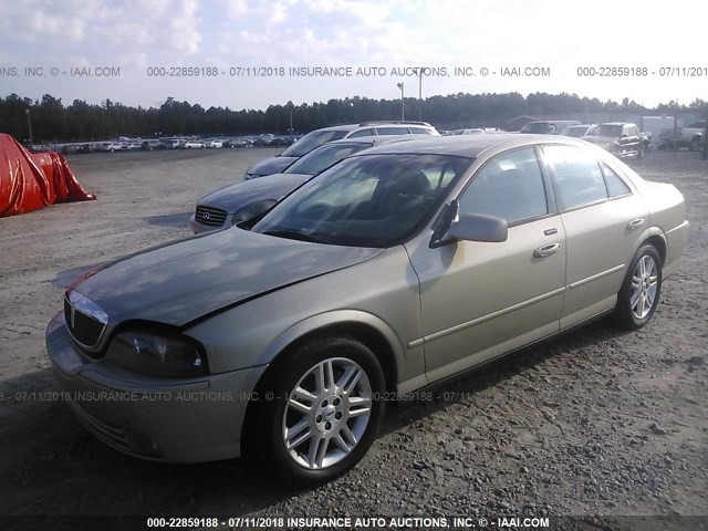 1LNHM87A15Y628464 - 2005 LINCOLN LS TAN photo 2