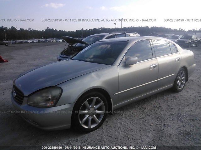 JNKBF01A62M004594 - 2002 INFINITI Q45 SILVER photo 2