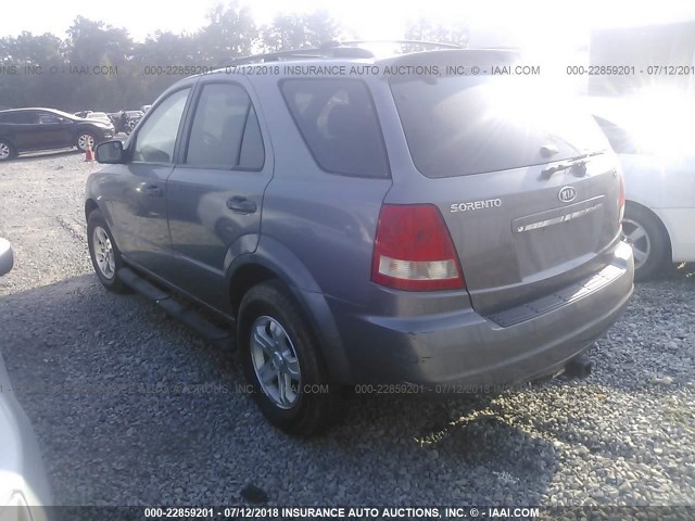 KNDJC733X65525380 - 2006 KIA SORENTO EX/LX GRAY photo 3