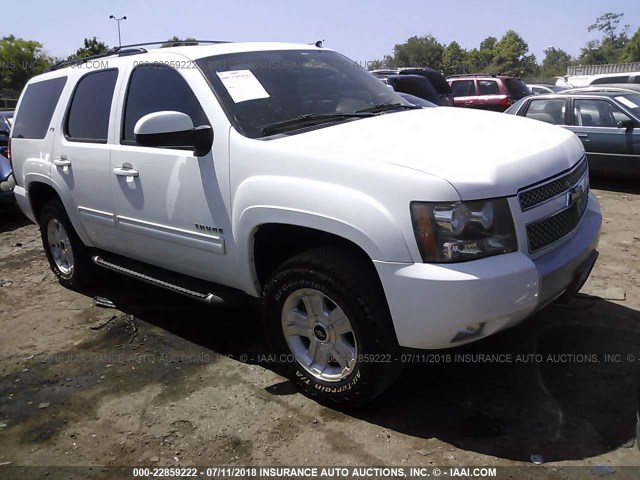 1GNUKBE05AR115343 - 2010 CHEVROLET TAHOE K1500 LT WHITE photo 1