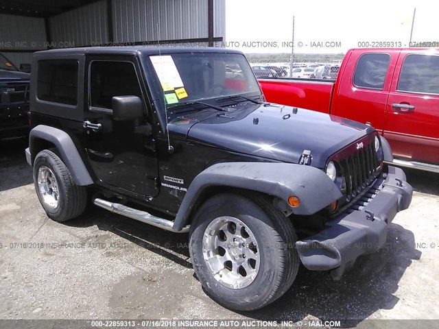 1J4AA2D14AL100791 - 2010 JEEP WRANGLER SPORT BLACK photo 1