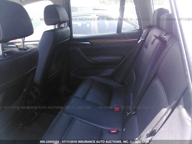 5UXWX5C54BL702896 - 2011 BMW X3 XDRIVE28I SILVER photo 8