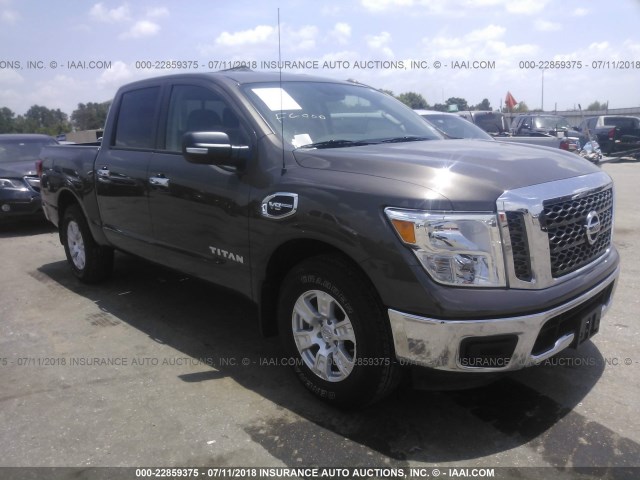 1N6AA1EK7HN533895 - 2017 NISSAN TITAN S TAN photo 1