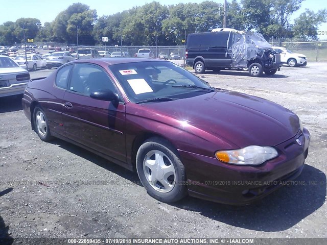 2G1WX15K829285523 - 2002 CHEVROLET MONTE CARLO SS მუქწითელი ფოტო 6