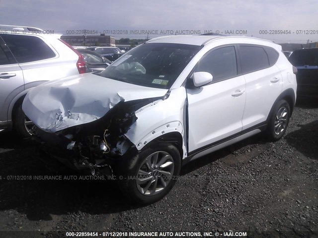 KM8J3CA43JU629613 - 2018 HYUNDAI TUCSON LIMITED/SPORT AND ECO/SE WHITE photo 2