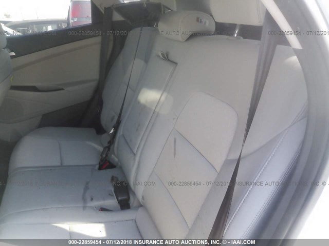 KM8J3CA43JU629613 - 2018 HYUNDAI TUCSON LIMITED/SPORT AND ECO/SE WHITE photo 8