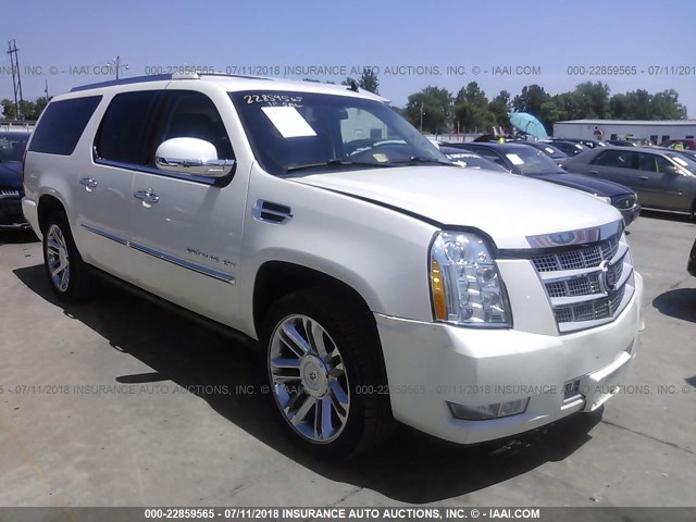 1GYS4KEF3DR113278 - 2013 CADILLAC ESCALADE ESV PLATINUM WHITE photo 1