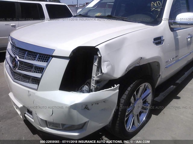 1GYS4KEF3DR113278 - 2013 CADILLAC ESCALADE ESV PLATINUM WHITE photo 6