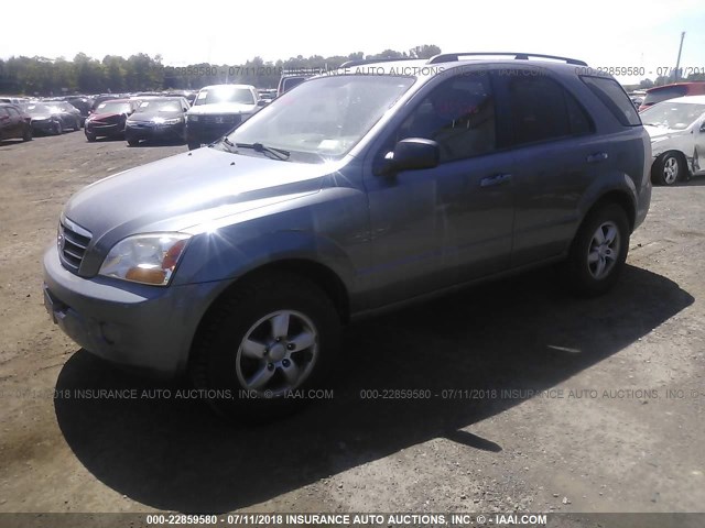 KNDJC735285856457 - 2008 KIA SORENTO EX/LX GRAY photo 2