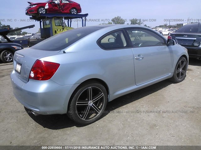 JTKDE177760105633 - 2006 TOYOTA SCION TC 浅蓝色 照片 4