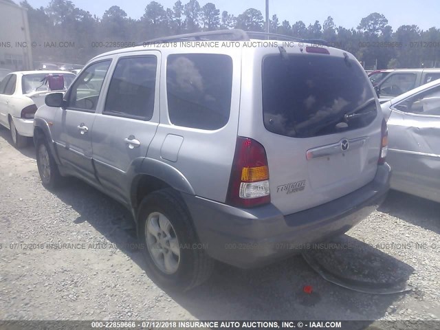 4F2YU091X2KM44531 - 2002 MAZDA TRIBUTE LX/ES GRAY photo 3