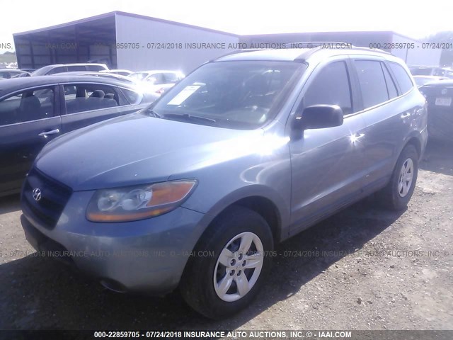 5NMSG13D19H260803 - 2009 HYUNDAI SANTA FE GLS GRAY photo 2