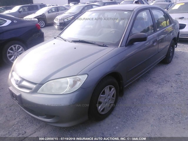 1HGES16335L006129 - 2005 HONDA CIVIC DX VP Boz foto 2