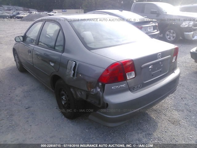 1HGES16335L006129 - 2005 HONDA CIVIC DX VP Boz foto 3