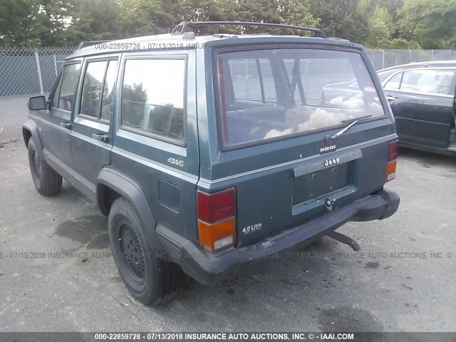 1J4FJ78S0TL321359 - 1996 JEEP CHEROKEE COUNTRY GREEN photo 3