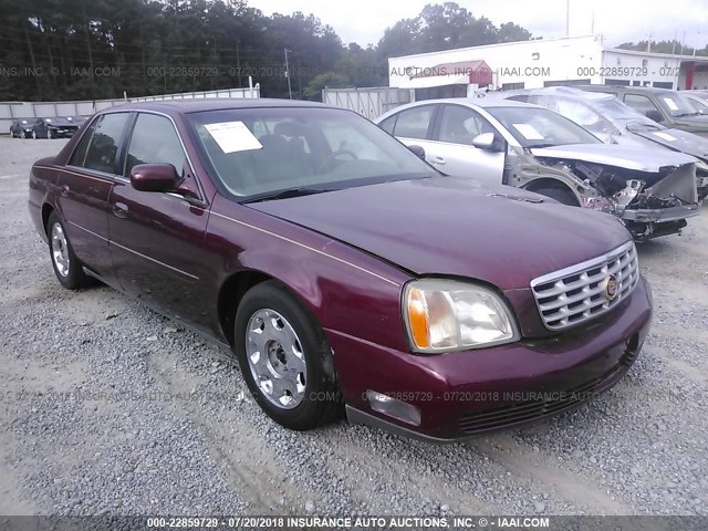 1G6KE54Y32U237801 - 2002 CADILLAC DEVILLE DHS BURGUNDY photo 1