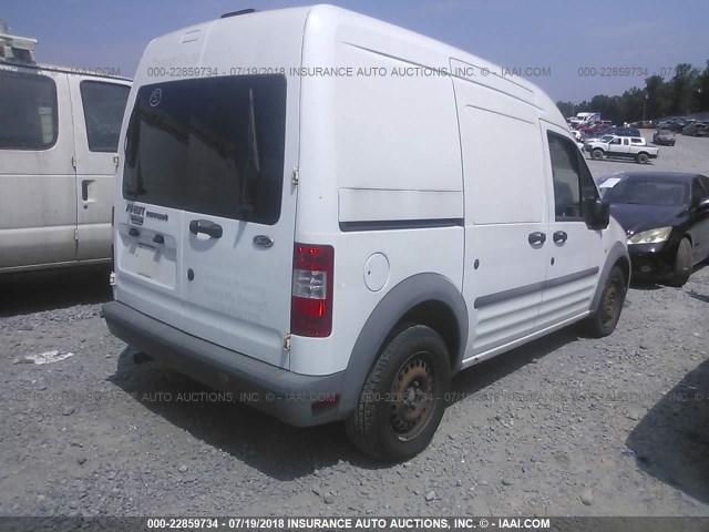 NM0LS7CN6AT021889 - 2010 FORD TRANSIT CONNECT XL WHITE photo 4