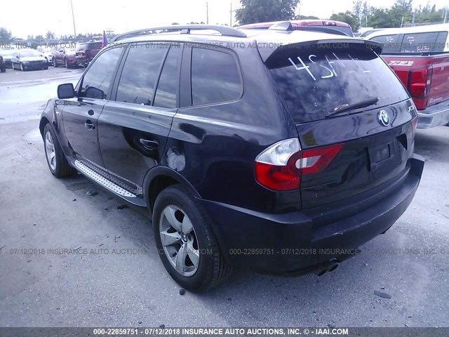 WBXPA73444WB21500 - 2004 BMW X3 2.5I BLACK photo 3