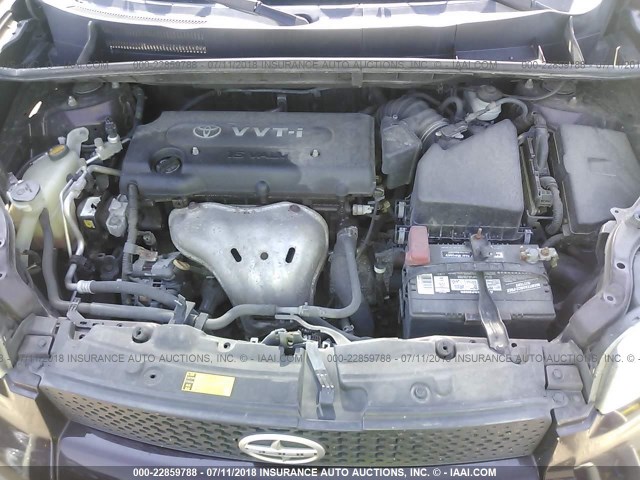 JTLKE50E181015149 - 2008 TOYOTA SCION XB იასამნისფერი ფოტო 10