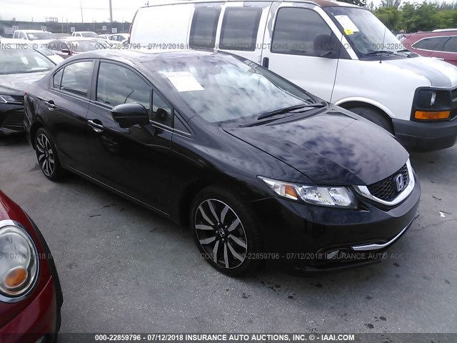 19XFB2F98FE047704 - 2015 HONDA CIVIC EXL BLACK photo 1